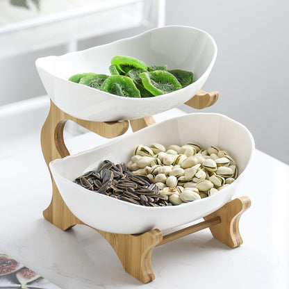 Double Ceramic Fruit Plate