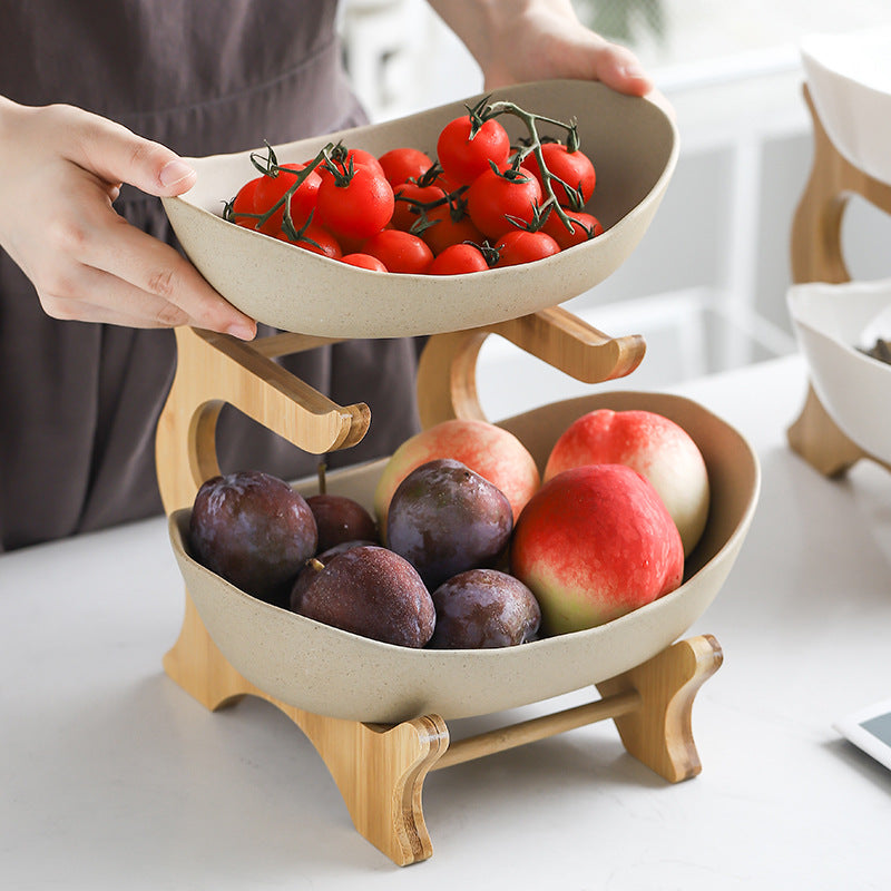 Double Ceramic Fruit Plate