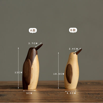 Denmark Wooden Small Penguin Décor