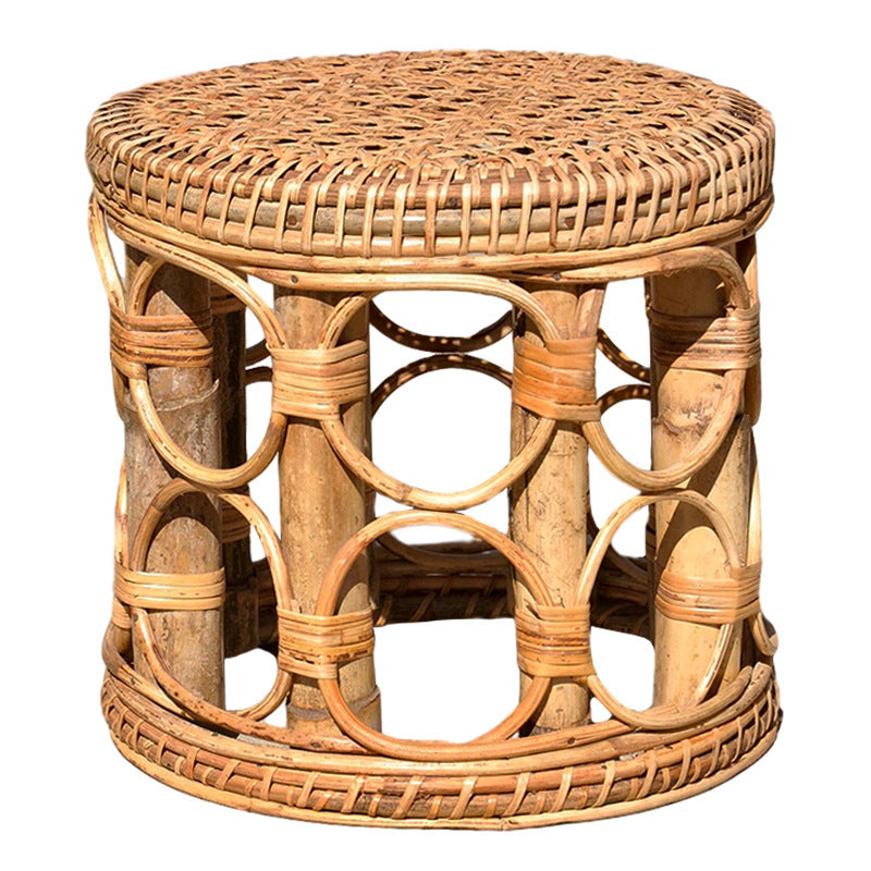 Household Bamboo Stool Retro Flower Stand