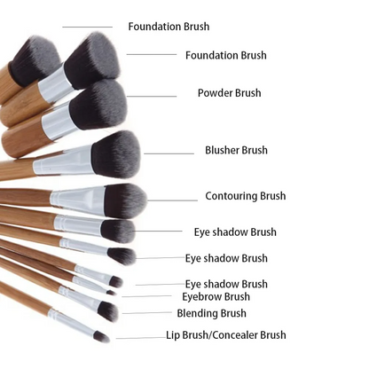 Lucky Beauty Bamboo Brush Set of 11 pcs