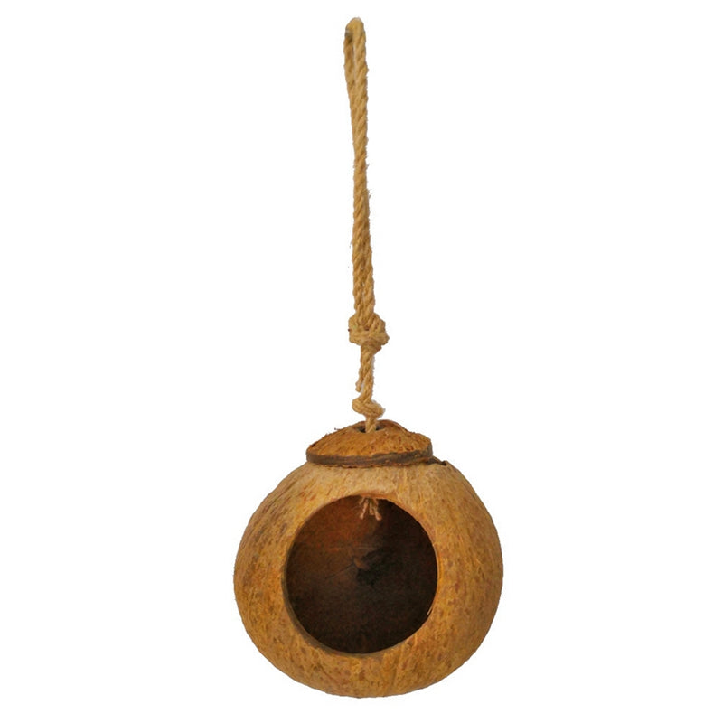 Natural Coconut Shell Bird Nest; Bird House