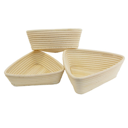 Triangle Rattan Dough Banneton for Sourdough Fermentation - Brotform Bread Proofing Basket