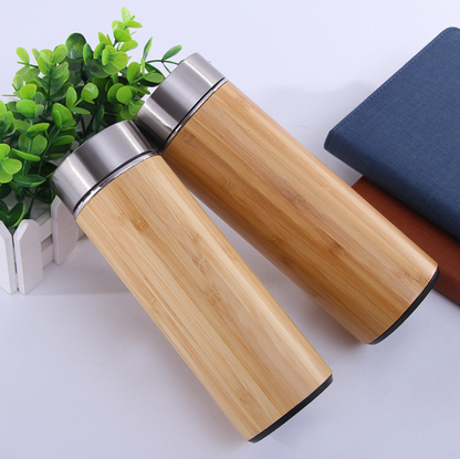 Linnova Bamboo Tumbler, Leak-Proof and Environmentally Friendly