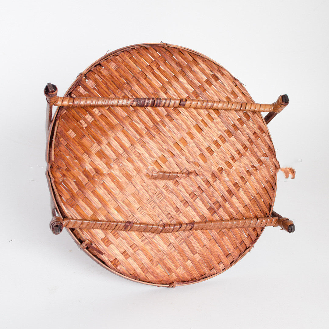 Bamboo Serving Platter, Snack Tray; Basket