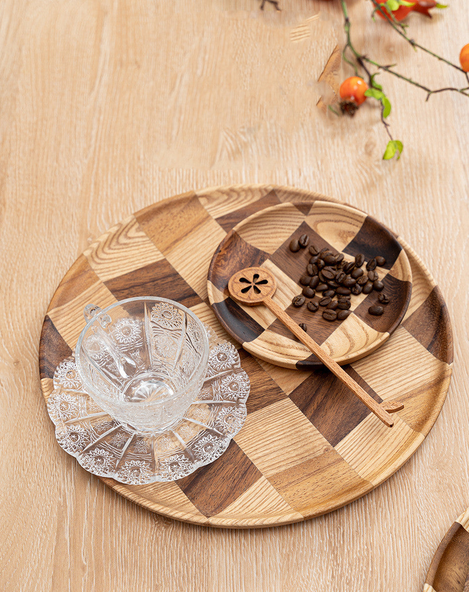 Acacia Wood Round Plate