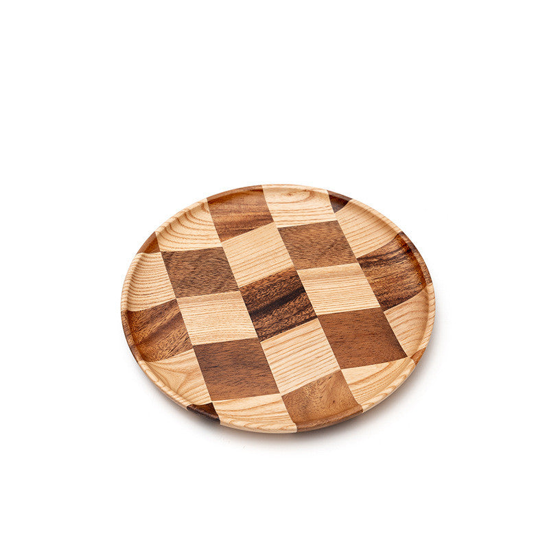 Acacia Wood Round Plate