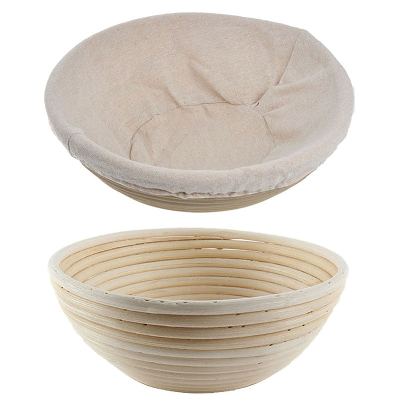 Brotform Bread Proofing Basket - Oval Rattan Dough Banneton for Sourdough Fermentation