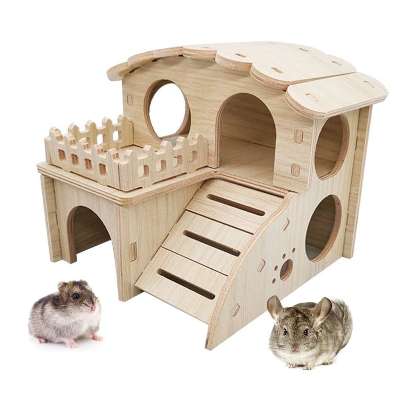 Hamster Solid Wood Small House