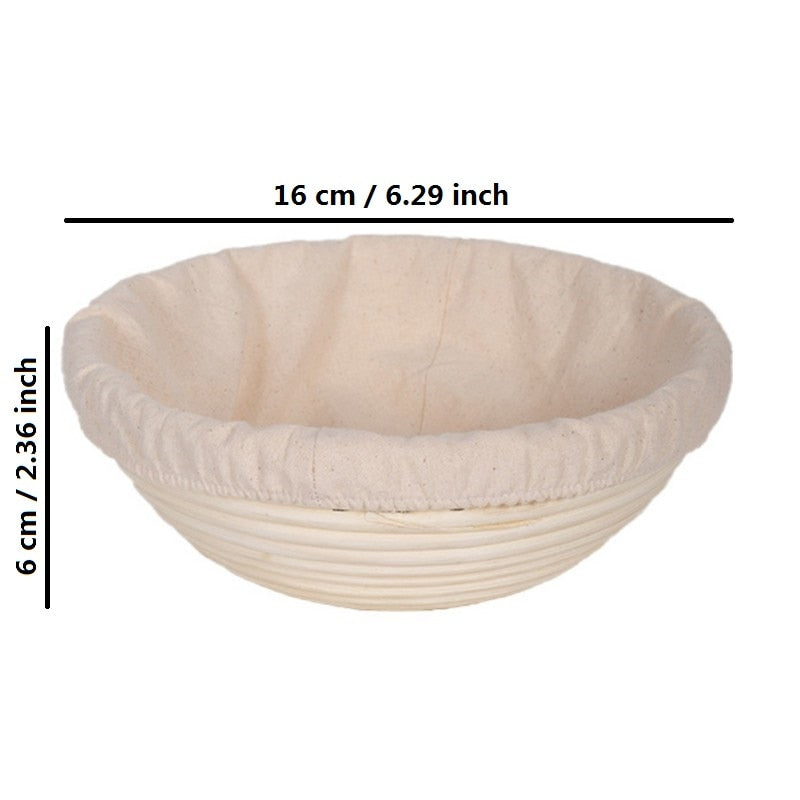 Brotform Bread Proofing Basket - Oval Rattan Dough Banneton for Sourdough Fermentation