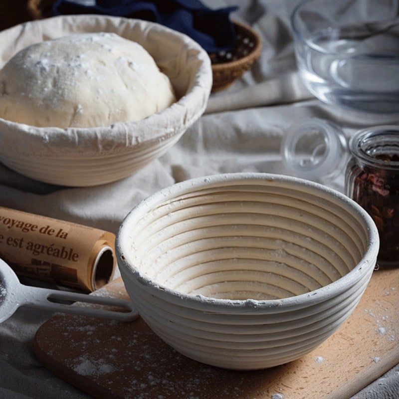 Brotform Bread Proofing Basket - Oval Rattan Dough Banneton for Sourdough Fermentation