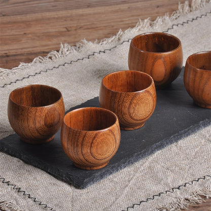 Handmade Natural Spruce Wood Cups - Wooden Cups for Beer, Tea, Coffee, Water - Ideal for Kitchen, Bar, and More