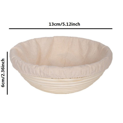 Brotform Bread Proofing Basket - Oval Rattan Dough Banneton for Sourdough Fermentation