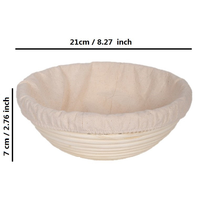 Brotform Bread Proofing Basket - Oval Rattan Dough Banneton for Sourdough Fermentation