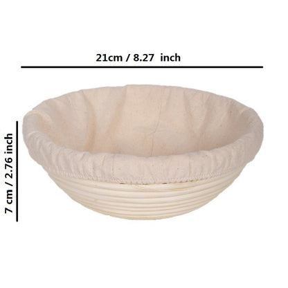 Brotform Bread Proofing Basket - Oval Rattan Dough Banneton for Sourdough Fermentation