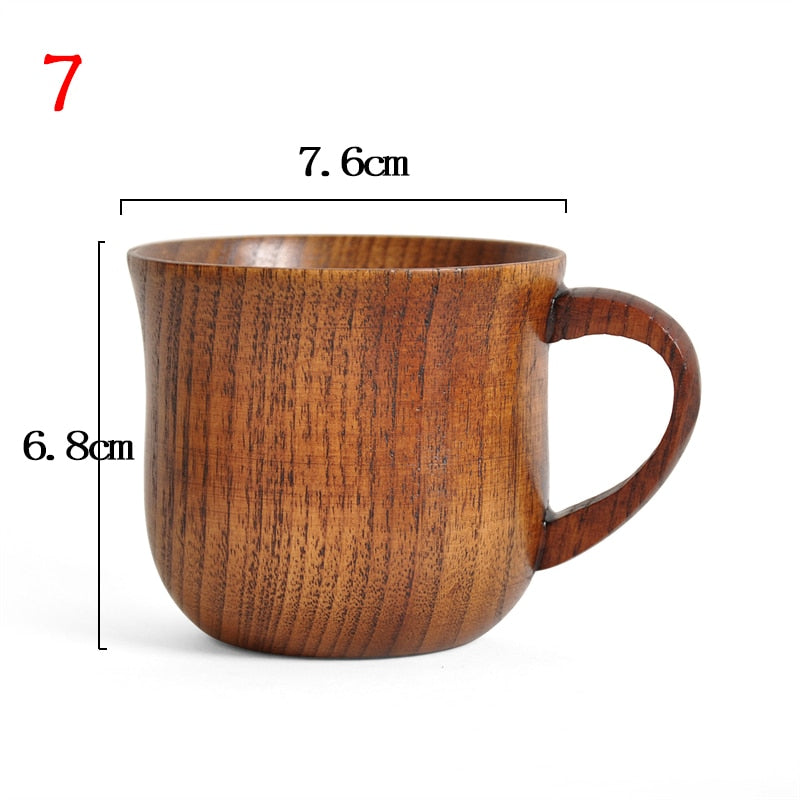 Handmade Natural Spruce Wood Cups - Wooden Cups for Beer, Tea, Coffee, Water - Ideal for Kitchen, Bar, and More