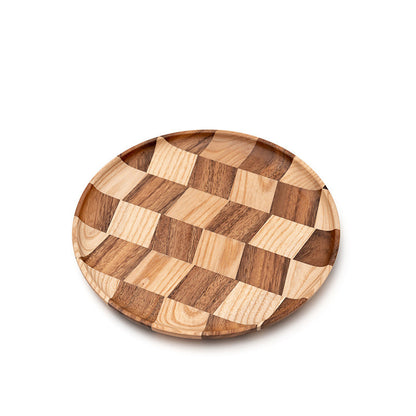 Acacia Wood Round Plate