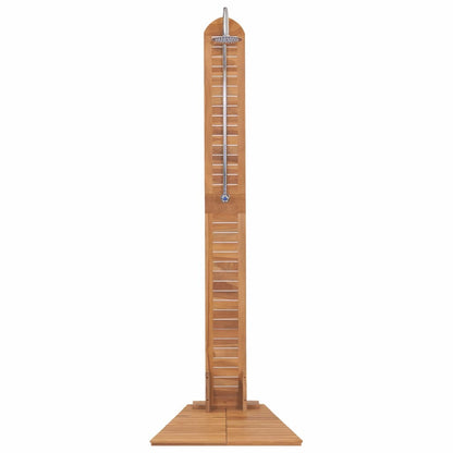 Garden Shower Solid Teak, 27.6"x 29.5"x 80.3"