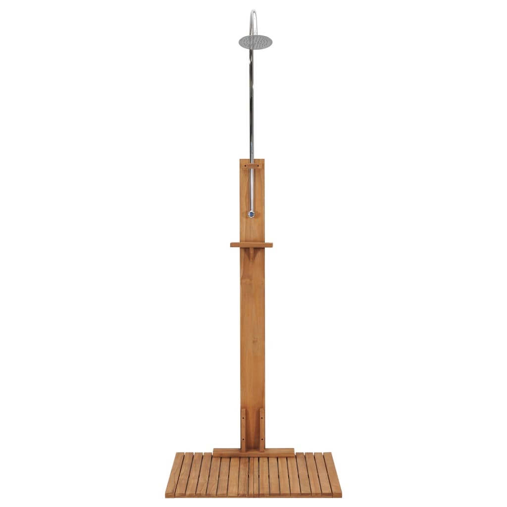 Garden Shower 29.5"x 29.5"x 82.7", Solid Teak Wood