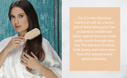 Benat Natural Wooden Detangling Hair Brush