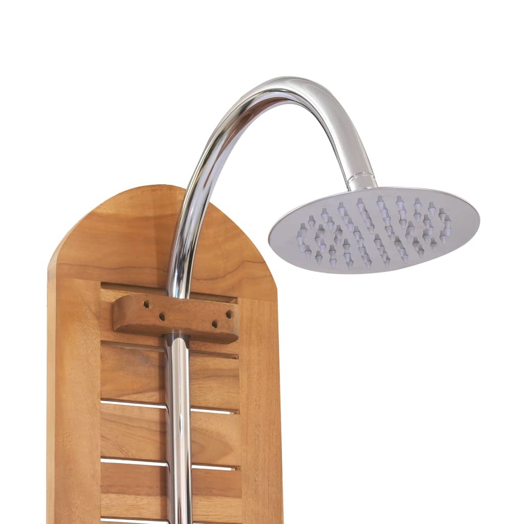 Garden Shower Solid Teak, 27.6"x 29.5"x 80.3"