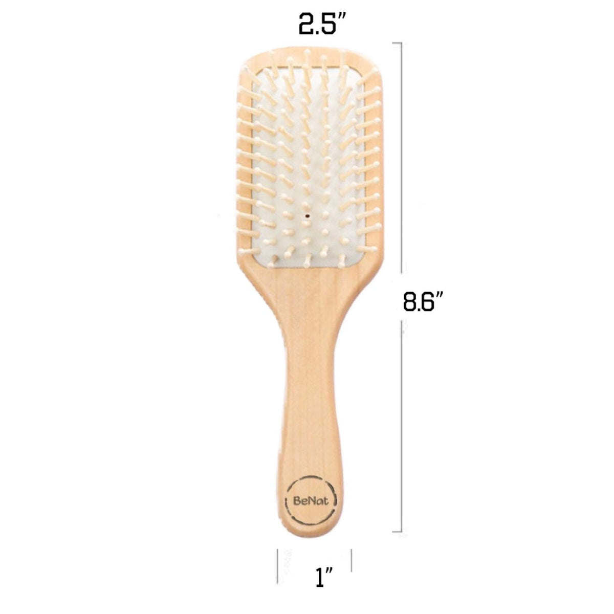 Benat Natural Wooden Detangling Hair Brush