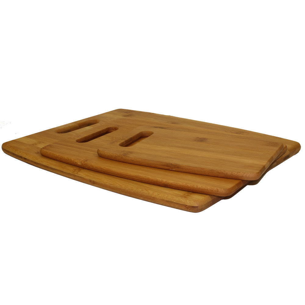 Oceanstar 3-Piece Bamboo Cutting Board Set