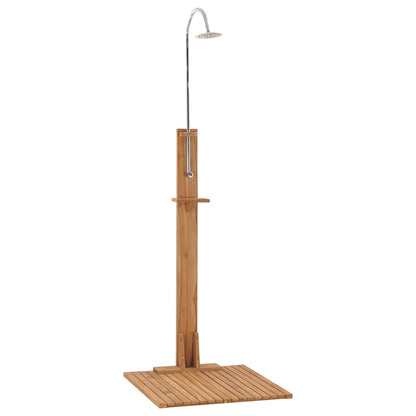 Garden Shower 29.5"x 29.5"x 82.7", Solid Teak Wood