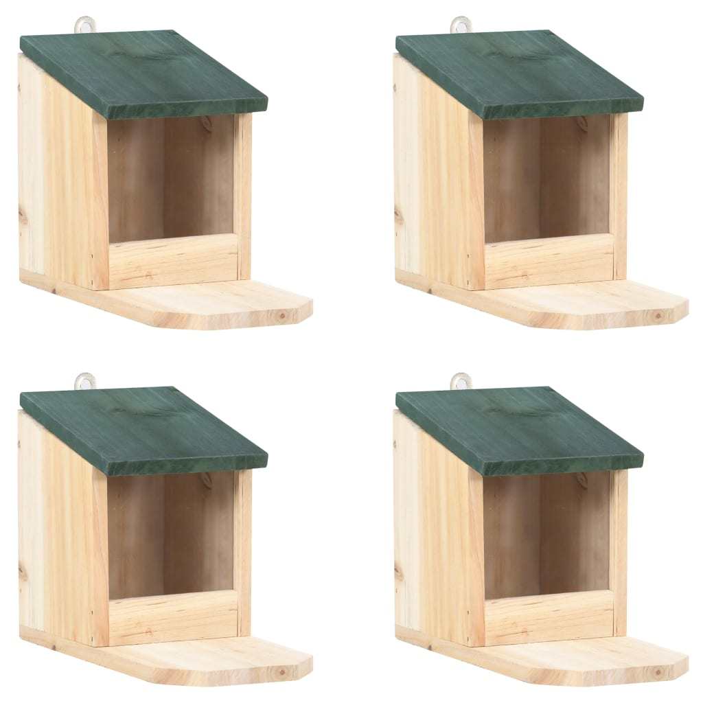 Squirrel Houses 4 pcs Firwood