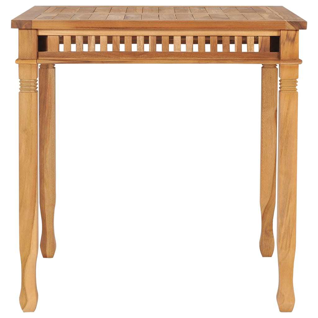 Garden Dining Table 31.5" x 31.5" x 31.5", Solid Teak Wood