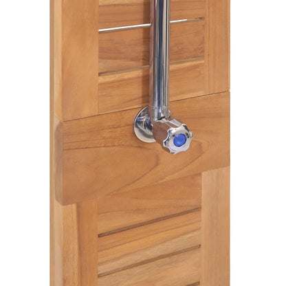 Garden Shower Solid Teak, 27.6"x 29.5"x 80.3"