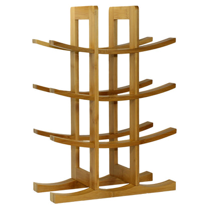 Oceanstar 12-Bottle Natural Bamboo Wine Rack