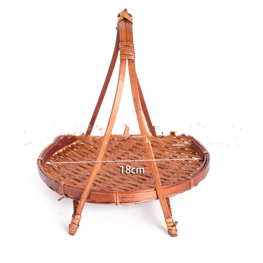 Bamboo Serving Platter, Snack Tray; Basket